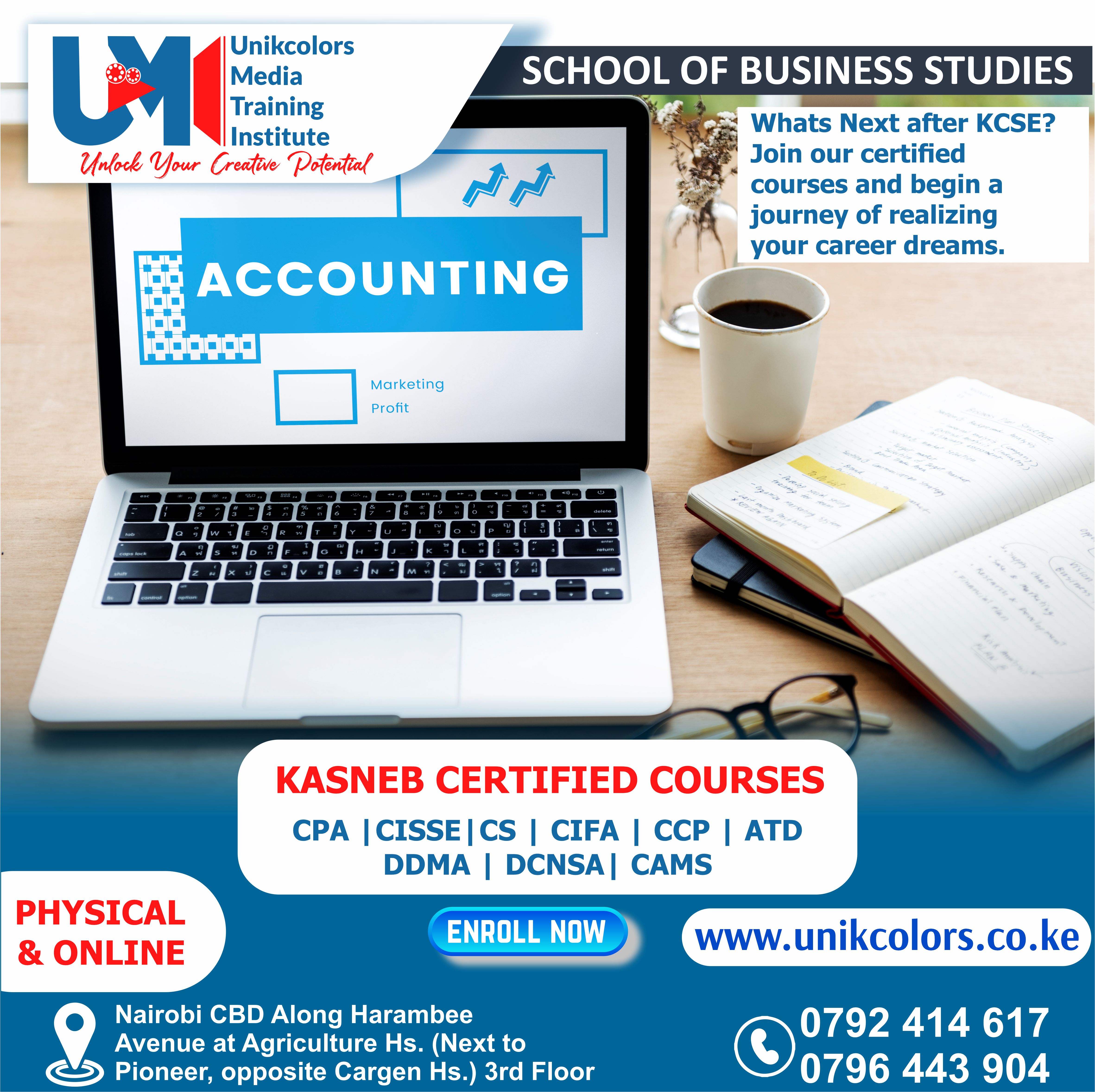 KASNEB CERTIFIED COURSES - CPA | CISSE | CS | CIFA | CCP | DDMA | DCNSA | CAMS